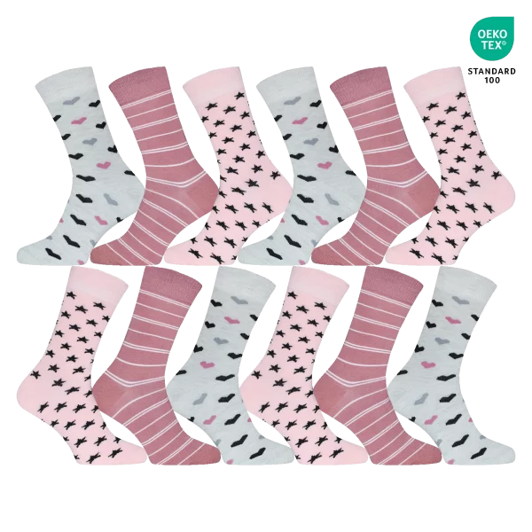 GIANVAGLIA® Deluxe bomullsstrumpor för kvinnor 3pack - Bild 3